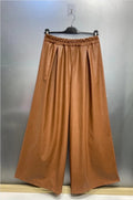 Pantalon large terracotta