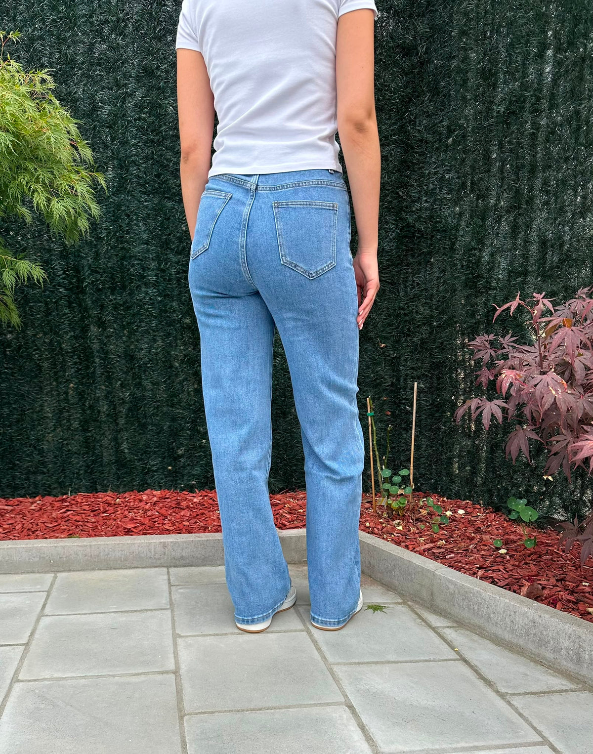 Jean Wide Leg taille haute denim